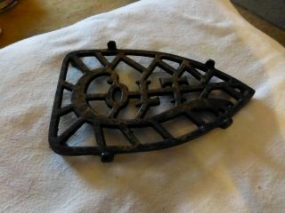 LOVELY,  OLD SAD IRON TRIVET - FROM COLT FIREARMS CO. ,  LATE 1800S 2