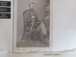 rare hand colored 7th York Inf.  National Guard Colonel Marshall Lefferts cdv 5