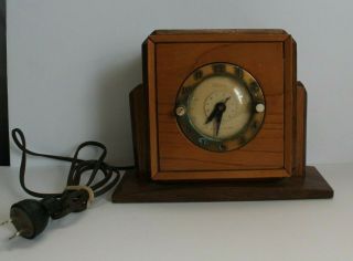 Vintage Telechron Inc Ashland Mass Usa Electric Alarm Clock Model: 8h61 Asis