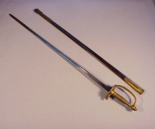 Us Model 1840 Nco Sword Maker Emerson & Silver Dated 1863