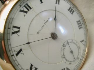 VINTAGE SOUTH BEND 16s O/F POCKET WATCH 17 - JEWEL No.  211 EXTRA COND RUNNING 2