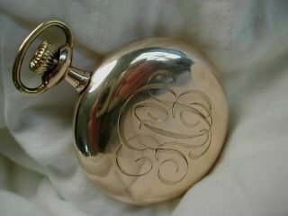 VINTAGE SOUTH BEND 16s O/F POCKET WATCH 17 - JEWEL No.  211 EXTRA COND RUNNING 3