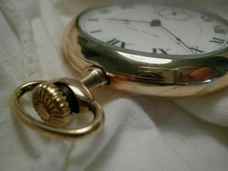 VINTAGE SOUTH BEND 16s O/F POCKET WATCH 17 - JEWEL No.  211 EXTRA COND RUNNING 4