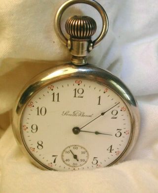 Vintage South Bend 16s O/f Pocket Watch 17 - Jewel No.  203 Cond Running