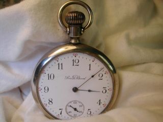 VINTAGE SOUTH BEND 16s O/F POCKET WATCH 17 - JEWEL No.  203 COND RUNNING 2