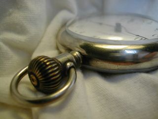 VINTAGE SOUTH BEND 16s O/F POCKET WATCH 17 - JEWEL No.  203 COND RUNNING 5