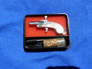 Miniature Watch Fob Austria Berloque Gun Pistol Cap Gun 2mm,  Push Rod & Blanks