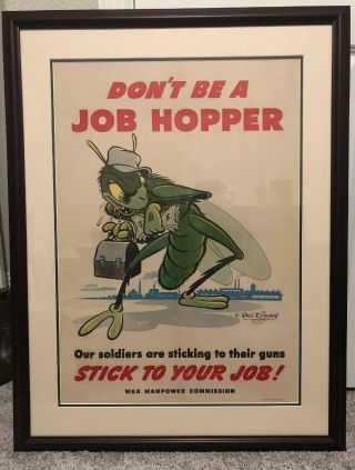 Disney Ww2 Poster (rare)