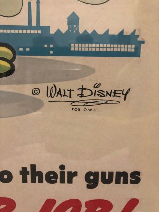 Disney WW2 Poster (Rare) 2