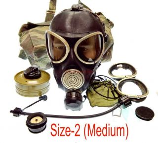 Military Russian Army Soldier Gas Mask Pmk - 3 Mask Filter Bag Size - 2 Uniform