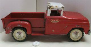 Tonka Rare Pick - Up Truck Red And White In.