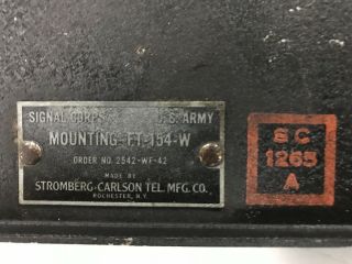 WWII BC348 Radio Shock Mount FT154W with Connector 2