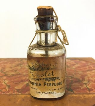 Early California Perfume Company Violet Extract Bottle - 1890 - 1905 Avon