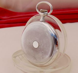 1921 OMEGA 15 JEWELS Pocket Watch 24 H DIAL in FINE SILVER CASE - RUNS 2
