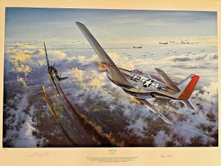 Final Victory Aviation Art Signed Numbered Simon Atack & Robin Olds Wwii