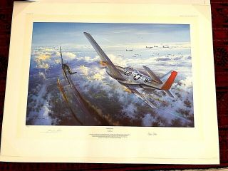 Final Victory Aviation Art Signed Numbered Simon Atack & Robin Olds WWII 2