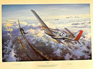 Final Victory Aviation Art Signed Numbered Simon Atack & Robin Olds WWII 6