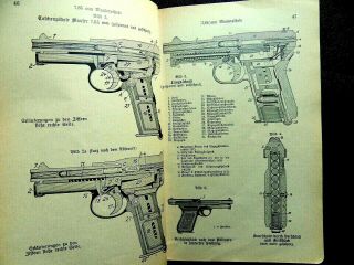Ww2 German Mauser Pistols Broomhandle C96 7,  63 7,  65 / P 08 9mm M.  G.  08 / Mp 18i