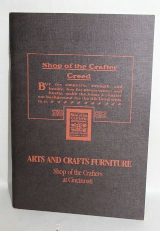 Vtg 1983 Book Arts And Crafts Furniture Shop Of The Crafters At Cincinatti