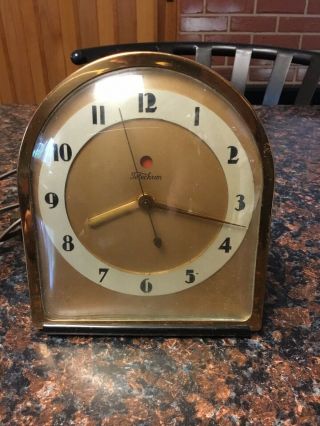 Vintage Art Deco Telechron General Electric Mantle Clock 40 