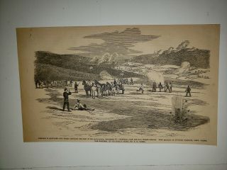 Blue Ridge Mountains Ohio Battery 20 Pound Parrot Guns 1862 Civil War Sketch