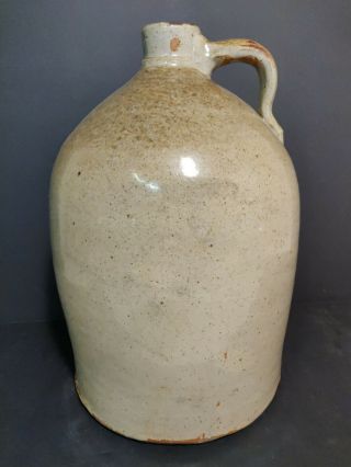 2.  5 Gallon Grey Salt Glaze Beehive Crock Jug With Handle