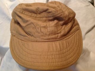 Vintage U.  S.  Quartermaster Corps Experimental - Sample Khaki Colored Cap,