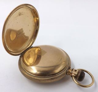 1889 Waltham Grade A.  T.  & Co.  Model 1883 18s 15j Gold Plated Pocket Watch L57 5