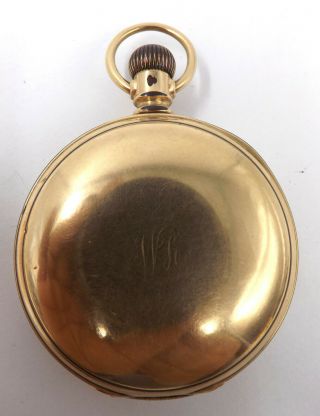 1889 Waltham Grade A.  T.  & Co.  Model 1883 18s 15j Gold Plated Pocket Watch L57 8