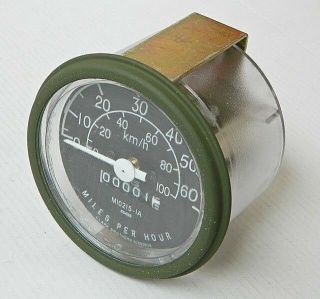 NOS SPEEDOMETER MILES/HOUR OVER SEAS STYLE MILITARY JEEP M151 A1 M38 M38A1 M170 2