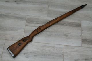 1944 Wwii German Army Wooden Rifle Stock For Mauser K98.  Marking " Bpr ".