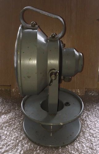 Vintage Industrial Lamp Worklight Light Reel made by ' REAL ' 4