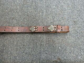 Wwii Us Model 1907 Leather Sling For 03a3 Springfield & M1 Garand - 1944 Date