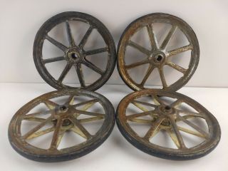 Vintage Baby Buggy Carriage Stroller Wheels Steampunk Parts