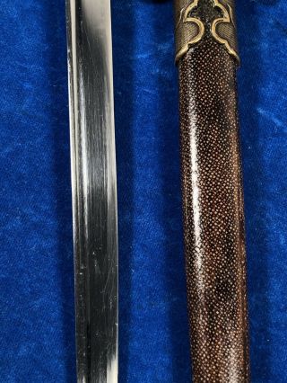 WW2 JAPANESE NAVAL OFFICERS DIRK / DAGGER w SAMI SHEATH NAVY WWII 9