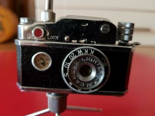 Vintage KKW Camera Cigarette Lighter with Tripod & Compass 2