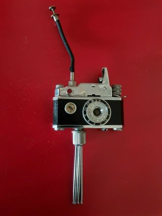 Vintage KKW Camera Cigarette Lighter with Tripod & Compass 6