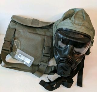 Avon Fm53 M53 Gas Mask Respirator Kit Medium Right Handed Nbc M50