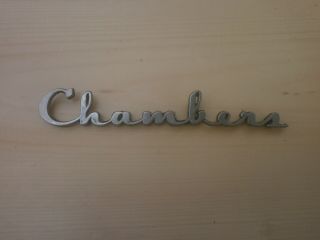 Chambers Stove Vintage Name Plate From 90c