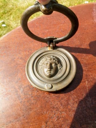 Antique Bronze (Lost Wax Casting) Roman emperor Door Knocker top quality 2