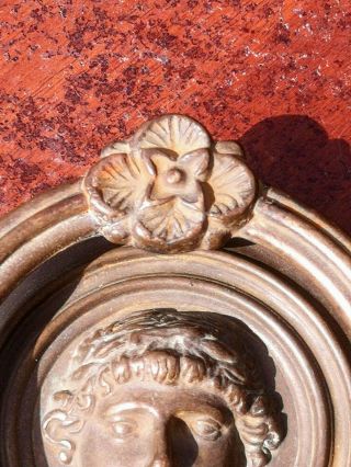 Antique Bronze (Lost Wax Casting) Roman emperor Door Knocker top quality 6