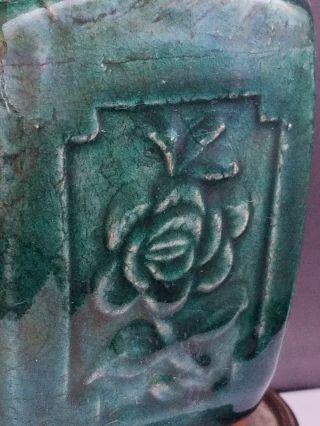 Antique Chinese Green Shiwan GUANGZU Lamp 2