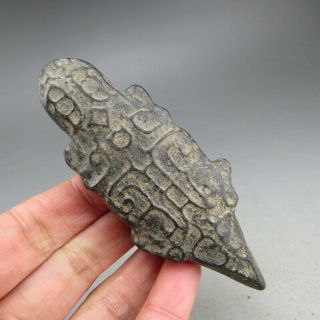 China,  Jade,  Hongshan Culture,  Hand Carving,  Natural Jade,  Dragon,  Pendant A4