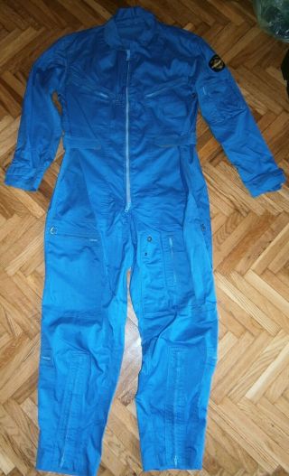 1989 Jna Yugoslavia Army Overalls Slip Suit Pilot Uniform Air Force Patch