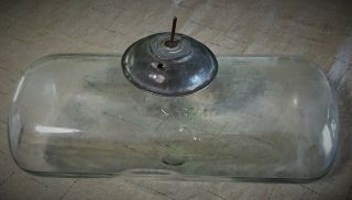 Antique Vintage E - Z Est Way Kerosene Stove Clear Glass Bottle Jar