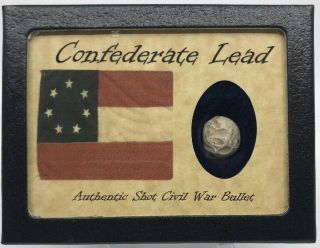 Confederate Lead.  Shot Bullet From The Army Of Tennessee With