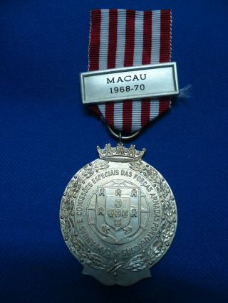 Portugal Portuguese Military Medal Order Comissoes Especiais Macau 1968 - 1970