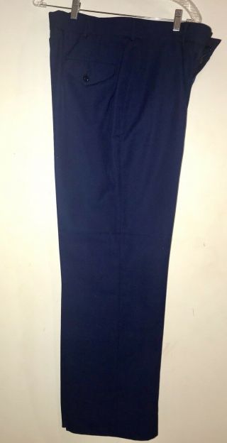 Usmc Dscp Dress Blues Pants Trousers Sz 38 L Unhemmed Inseam 38” Nwot