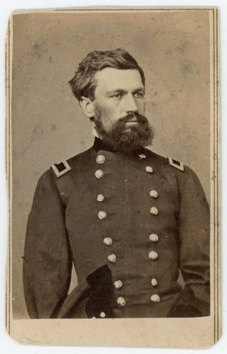 Civil War General Howard Cdv Medal Of Honor Lost Arm Gettysburg For Black Vote