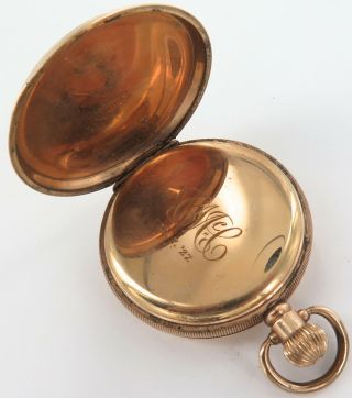 c1924 AUSTRALIAN RETAILER POCKET WATCH.  “J E ROBINSON,  SYDNEY” WALTHAM MOVEMENT. 5